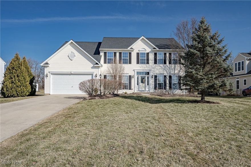 Welcome to 5439 Charleston Dr – An Amazing Colonial Home in Valley City! Nestled on a quiet street, this stunning home boasts over 4,500 sq ft of exquisite living space, designed to impress with elegance and functionality. From the moment you step inside, the grand two-story foyer welcomes you with leaded glass door and windows, setting the stage for the refined beauty within. French doors open to a private office and sitting room, offering a quiet escape. The formal living and dining rooms are generously sized, with a charming bay window that floods the space with natural light. The chef’s kitchen is a masterpiece, featuring a center island, custom tin tile backsplash, abundant cabinetry, and gleaming hardwood floors that extend into the sunroom, complete with oversized windows and direct access to the expansive backyard deck. Surround sound speakers enhance both the kitchen and basement, elevating the entertainment experience. Flowing seamlessly from the kitchen, the sprawling family room is the heart of the home, where a gas fireplace with a striking stone surround creates an inviting ambiance for gatherings. Upstairs, the palatial primary suite is a true retreat, featuring a spacious bedroom, private sitting area, ensuite bath, and dual walk-in closets. Three additional well-appointed bedrooms and one full bath complete the upper level. The fully finished lower level is a versatile space, offering a fifth bedroom with an egress window, a spacious recreation area, and ample storage. Step outside to the huge fenced-in backyard, where a serene deck and newly built pergola provide the perfect setting for outdoor entertaining or quiet relaxation. This extraordinary home blends sophistication with comfort in an unbeatable location. Don’t miss your chance to experience luxury living at its finest!