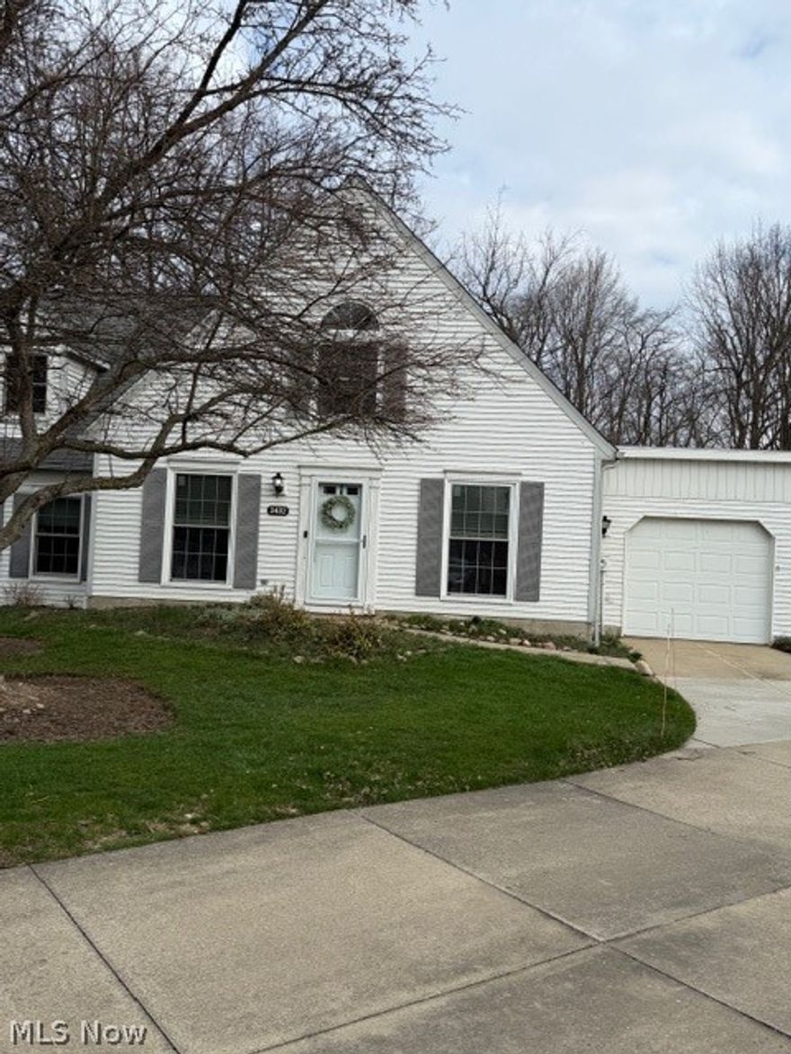 This beautiful, well maintained and pristine condo features 2 bedrooms and 1.1 baths and is located in the very popular Brookpoint Village.  You can see the pride of ownership when you walk thru the door.  This home features a spacious living room which is open to the dining room (currently being used as a home office). Large closet divides the living room and family room.  Great for storage.  
Walk thru the living room to the warm and inviting family room with gas fireplace with glass doors, ceiling fan and the slider which opens to the updated wood deck that overlooks the wooded backyard and green space.  
The eat-in kitchen shares the sliding door.  The updated kitchen features stainless steel appliances, new refrigerator, updated gas stove and pantry.  The first floor laundry room features a washer, dryer, new H20 tank, cabinets for storage and furnace. 
Both first and second floor bathroms have been updated with new vanities, mirrors, lighting and paint.  The second floor bath also features a skylight for added natural light. 
The master bedroom offers nice space, large windows, 3 full closets and ceiling fan.  The second bedroom as nice space and 2 full closets for extra storage.  
Other updates include: Windows in 2021, front door in 2022, Deck in 2024, Dining room floor in 2024, Fresh paint in 2022, Stove in 2022, H20 tank 2025, Carpet in 2022, screen/glass front door 2022, refrigerator in 2026 and blinds in all windows. 
This lovely hoome is move-in ready.  Enjoy sitting on the new deck and enjoying the wooded backyard and green space.