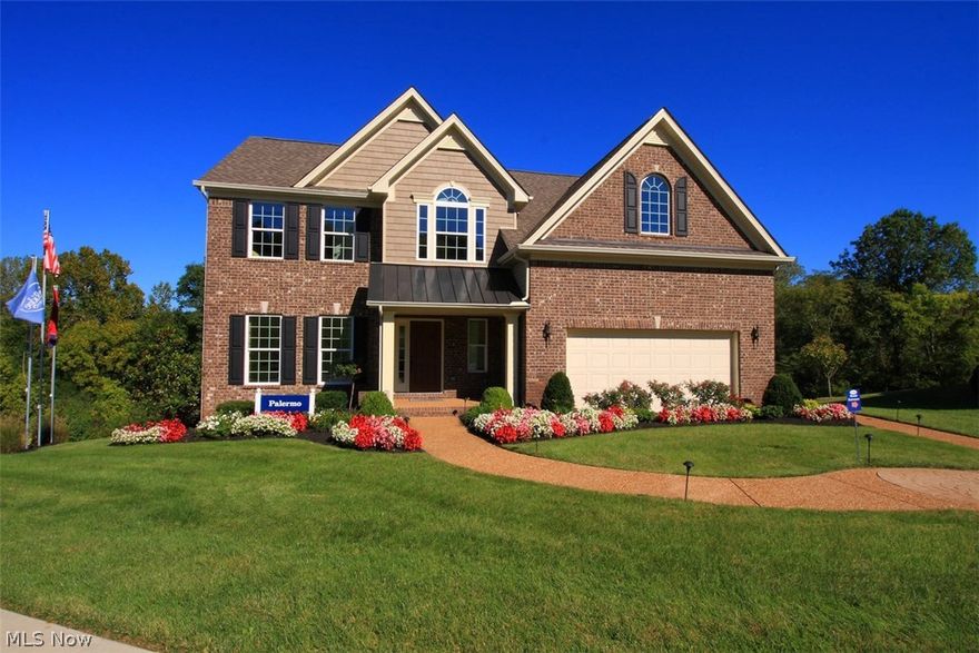 This beautiful estate home will be located within Concord’s newest community—Orchard Springs!!  Outside, this beautiful home features a 2-car garage, partial stone exterior and spacious, tree lined yard.  Inside, this open floor plan home includes a bright foyer with an elegant, formal dining room to the left.  To the right there is a convenient powder room and a large mud room off the garage.  The foyer leads to the dramatic, gourmet kitchen with an oversized island, double door pantry, beautiful, upgraded cabinets, granite countertops, stainless steel appliances, and the stunning Morning Room off of the back of the home.  This grand kitchen is perfect for entertaining or quiet family meals.  The kitchen opens up to the oversized great room with features an elegant slate fireplace.  Off the great room is a quiet home office which can be used as a first floor bedroom. Upstairs there are four large bedrooms, a centralized laundry room, and a shared bathroom with an upgraded vanity.  The