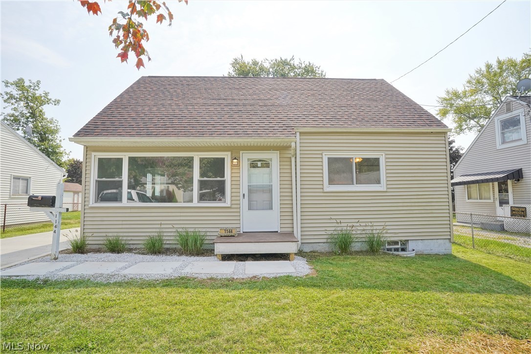 Look no further... This beautiful Cape Cod has been tastefully renovated from top to bottom. Brand new kitchen features all brand new stainless LG appliances including dishwasher and microwave. New Living Room and Kitchen flooring is gorgeous & functional vinyl plank laminate. All bedrooms have brand new carpeting. Entire interior has been painted in fashion neutral colors. The Bathroom is brand new and gorgeous too! Second floor is massive and has two great study areas that could have other uses. All the windows have been replaced with quality vinyl. The Fenced back yard is the perfect retreat with a covered patio, attached to the 1.5 garage. There's a new Garage door too. Furnace and hot water tank are almost new and electrical service box and much of the wiring has been updated. The concrete driveway is less than a year old and Seller added a Brick paver approach in front. The unfinished basement has been freshly painted and would be the perfect space for a recreation room. Seller
