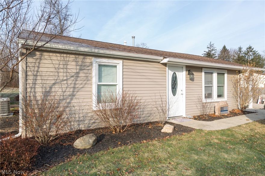 Move-in ready for the New Year, this ranch home in Brunswick sits on over half an acre with a beautiful paver patio overlooking the private backyard. Tasteful updates inside include newer carpet in the bedrooms and neutral paint colors. Upon entering the home, you have ample space to decompress with a nice-sized laundry/mudroom area. Large front windows let in lots of natural light throughout the main living area. The kitchen offers great cabinet & counter space with ceramic tile and stainless steel appliances. All Appliances stay. Both bedrooms are roomy and have decent closet space with organizers. Most recent updates include newer high-end furnace with all newer ductwork and central air installed in 2018. For the smart home lovers, this home is offered with the Nest home security & doorbell, thermostat & even a bathroom exhaust fan with built-in nightlight and Bluetooth capabilities! One-year home warranty offered for peace of mind. Come see this one before it's too late!