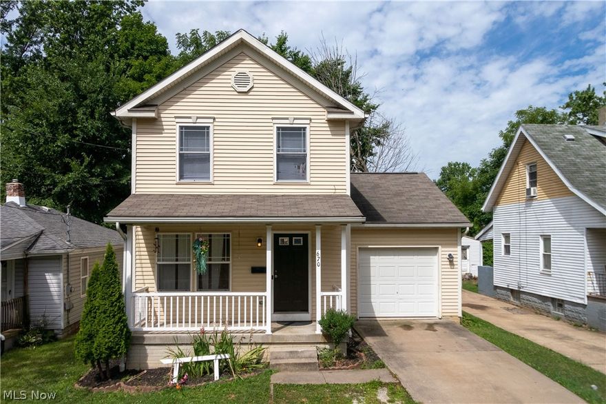 This beautiful colonial house was built in 2006 and features 3 nicely sized bedrooms, 1.5 baths, front porch and attached garage. The 1,296 sq. ft. home sits on a .11 acre lot with a fenced in backyard, deck and wood shed all built within the last 4 years. Within the first floor, there is a spacious living room, 1/2 bath, and an open kitchen/dining area. As you make your way upstairs, you will find 3 bedrooms and a full bath. there is plenty of storage space throughout the house due to oversized closets in each of the 3 bedrooms and coat closet upon entrance of the house. the full basement comes with a newer gas furnace and central AC unit purchased in 2008 and 2015, respectively. the large finished basement with new carpet has the potential to be an additional living space, bedroom or recreational area. The quiet backyard can be entered through the sliding glass patio door from the kitchen/dining are. this home will not last! Schedule your showing today! Other advantages include: -Low