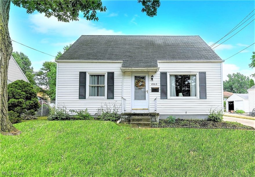 *Firestone Park Cape Cod In A Wonderful Area With Well Maintained Surrounding Homes! *1,450 Square Feet Include: 4 Bedrooms, 1 Bathroom, Detached Garage With Opener & Partial Finished Basement *Long Concrete Driveway & COVERED Back PATIO To Sit In Your Own Back Yard & Relax! *NEW CARRIER FURNACE <5 Yrs. Old *Most WINDOWS Have Been Replaced W/Newer Vinyl *Living Rm W/Natural Hardwood Floors & Double Windows *2 Deep Hallway Linen/Storage Closets *All Bdrms 1st Floor Have Ceiling Fans *One 1st Floor Bedroom Sits By Itself While Bdrm #2 & 3 Are Adjoined! They Can Be Closed Off W/A Sliding Barn Door Or Left As Is! Would Make Great Rooms For Siblings, Yourself And A Little One OR Another Option Is To Use Both Rooms As A Large First Floor Master Suite! Bdrm/Office Combo Or Bdrm/Dressing Rm Combo - You Decide! *The Full Bathroom Is Spotless With Ceramic Tile Flooring, White Built In Cabinets, American Standard Toilet, Behind Mirror Storage, SS Faucet, Tub W/Handheld Showerhead, Safety Bathtub-