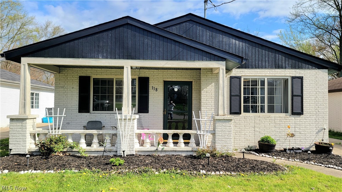 Welcome HOME to 118 Brace Ave in Elyria! This charming ranch-style home offers comfort, convenience, and modern amenities for a cozy lifestyle. Close to shopping, restaurants and all major highways! As you step inside, you'll be greeted by an inviting open floor plan, creating a spacious and airy atmosphere. The living room features a vaulted ceiling, adding to the sense of openness and grandeur. An electric fireplace adds warmth and ambiance, perfect for cozy evenings with family and friends. The living room and dining room showcase new vinyl laminate floors, providing durability and easy maintenance while enhancing the aesthetic appeal of the home. The kitchen boasts a natural skylight, allowing ample natural light to flood the space, creating a bright and cheerful environment. The recently remodeled bathroom offers modern fixtures and finishes for your comfort and convenience. With three generous bedrooms, you'll find ample space for rest and relaxation. Each bedroom boasts huge closets, offering plenty of storage for your belongings. Outside, you'll find a fenced-in backyard, providing privacy and security for outdoor activities and entertaining. All appliances stay so all you have to do is move in!!