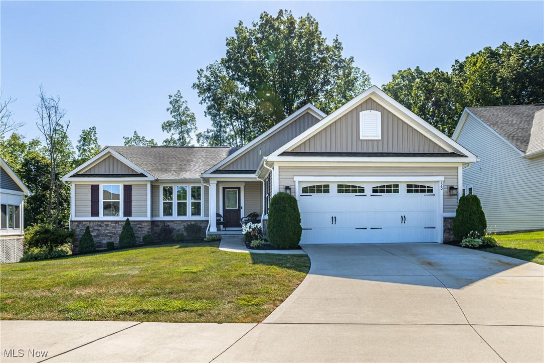 Charming Ranch in Aurora. Quiet Cul-de-Sac Location! Welcome to 820 Sunrise Circle, a beautifully maintained ranch home nestled in a quiet cul-de-sac in desirable Aurora. This open-concept layout offers easy single-floor living with thoughtful updates and plenty of space to enjoy. Step inside to find a spacious living room featuring a cozy gas fireplace and scenic views of the private tree line, perfect for relaxing evenings or entertaining guests. The main floor also includes a convenient laundry room and three generously sized bedrooms. The primary suite is a true retreat with a recently updated en-suite bathroom boasting a brand-new walk-in shower with bench seating and upgraded with high-end hardware. The walk-in closet has been expanded, providing exceptional storage and organization. Enjoy the outdoors from your stunning lofted deck, ideal for morning coffee, evening unwinding, or hosting gatherings. The full basement spans the entire footprint of the home and is ready for your finishing touches, offering endless possibilities for additional living space, a home gym, media room, or more. Don't miss this rare opportunity for comfortable, low-maintenance living in a peaceful setting!