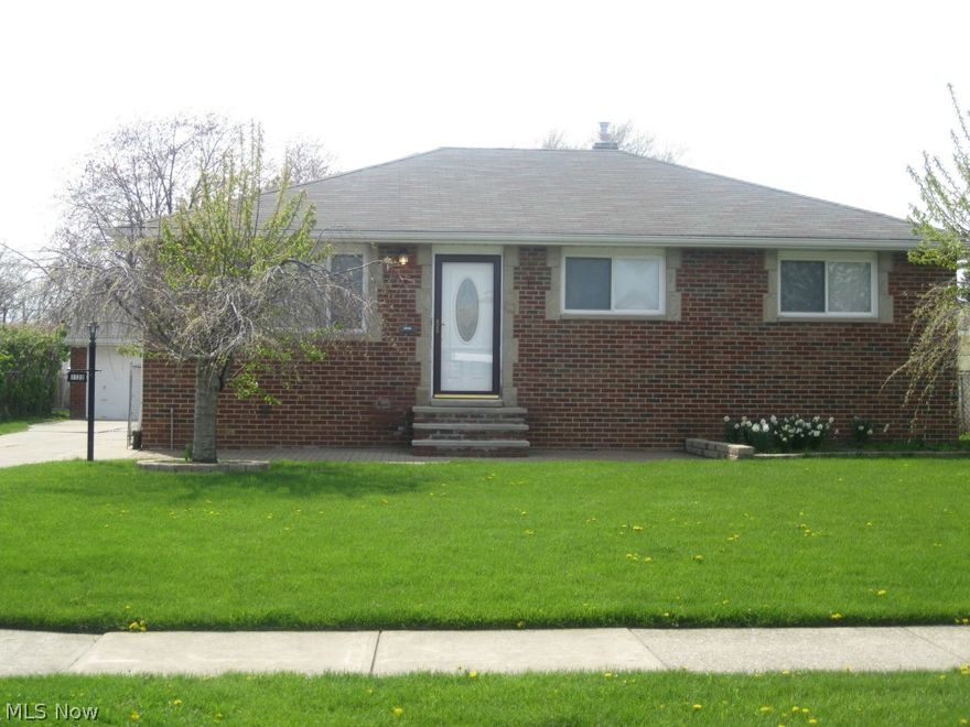 Comfortable and Easy Living in this Brick Ranch you can call Home!  The Vaulted Family Room offers plenty of natural sunlight with skylights.  Walk out into the large fenced in back yard to grill for family and friends.  Store all the toys and tools in the shed and two and half car garage.  The spacious updated Kitchen is open to the family room and offers an abundance of roll-out cabinetry, newer countertops and a breakfast bar.  Three bedrooms on the first floor all with spacious closets.  The lower level offers a large Rec Room which could also serve as an Additional bedroom.  There is also a full lower level bathroom with a Jacuzzi tub.  Large Laundry Room and a Work Room which could also be a Wine Cellar.  New Carpet thru out!   City of Eastlake Point of Sale Compliant!