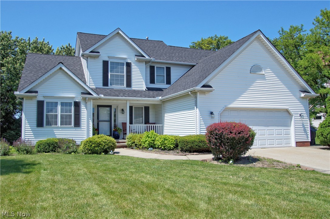 KIMBERLY ESTATES! Beautifully updated 2 story home with first floor master on one of Wickliffe's most desirable streets. Open concept with vaulted ceilings, gas fireplace and tons of windows in great room. Updates include... hardwood floors, kitchen cabinets, stainless appliances, granite counters, water heater, (2015), light fixtures & more. NEW ROOF IN MAY 2019!! Extra large master suite with walk in closet and large bath (double sink, separate shower and soaking tub) accommodates a king size bed. Office can be formal dining room. Unfinished basement available for finishing. Private yard with new deck off kitchen! RARE FIND IN THIS MARKET. WON'T LAST!