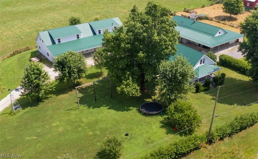 A very nice rolling mini farm that has turn-key opportunity. The property features a great set of buildings including a shop house that has living quarters. Featuring an open kitchen and dining room area with main floor bedroom, full bathroom, garage area all on the main level. The upstairs has additional rooms that could be used for bedrooms or storage. The other shop building was used as a hardware store with a bathroom. There is a bank barn with horse stalls below and storage above. The century house would make a great rental, apartment, or storage. This property has easy road access, stocked pond, fenced pasture. The utilities of the home are private well + septic, wood heat system. Join us for the preview or walk this land and envision all the possibilities it offers.