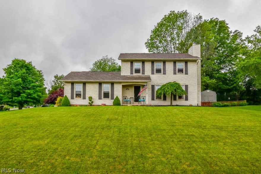 Welcome to your new colonial home in a desirable neighborhood in Plain Township. The living room has a cozy marble fireplace with a wood beam mantle. The kitchen offers Corian countertops, tile flooring, and lots of cabinets including a pantry. The 3 bedrooms upstairs offer large closet space. The master bathroom has ceramic tile flooring and includes a soaking tub for relaxation. The lower level rec room is finished and has a laundry room with a full bath including a corner shower. Step outside to relax in the screened-in porch with a vaulted wood ceiling. Don't forget about the pool. Perfect to cool you down on those hot summer days. You can't miss this! Schedule your showing!