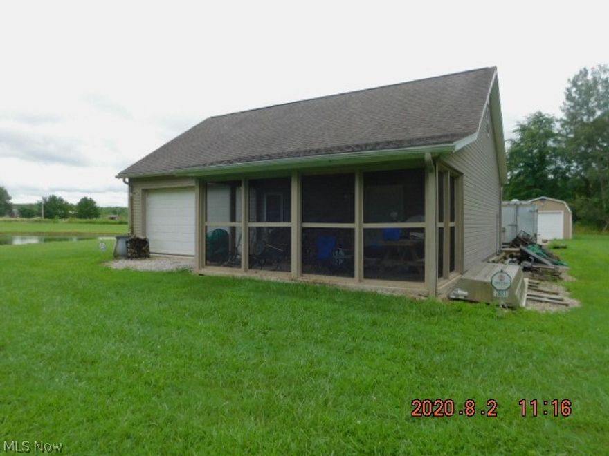 There is so much more than vacant land here. There is a 1400 SF totally secure building with concrete flooring, 200 amp electric , and a finished loft. There is a 10 x 20  outbuilding , set on a gravel / stone foundation where the dirt was removed to about 4 feet and then backfilled with the stone and gravel and fully electrified with electric lines run underground from the garage.  The seller has built a shooting back drop, dug a pond and stocked it, built a bridge over the creek to the back wooded area and shooting platform.  The driveway was fully excavated under the blacktop area and filled with stone and gravel to provide a solid surface. Nice amount of frontage. This is a great start for your country get away and a perfect site to build your new home!!