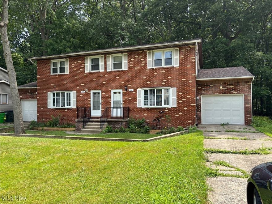 Exciting new investment opportunity!  This brick front twinplex on park-like lot.  Each side has 3 bedrooms and 1 1/2 baths, applianced kitchen and slider to deck and yard.  Recent updates (2025) to unit 3351 include: Newer furnace and central air; new vanities in each bathroom, new sink hardware in both baths, new flooring in all rooms and stairs excluding bathrooms.  Long term tenant in unit 3355 is month to month.  Available immediately.