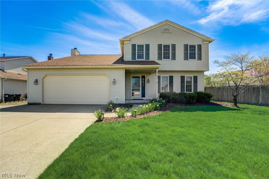 Welcome home to this charming 4 bedroom, 2 full bath, and 1 half bath colonial, located in a desirable neighborhood! Step inside to the main floor, where you'll find a spacious living room, perfect for entertaining guests or relaxing after a long day. The dining room is ideal for hosting dinner parties or enjoying family meals. The kitchen is a chef's dream, with plenty of counter space and storage for all your cooking needs. The family room features a cozy fireplace, perfect for gathering around on chilly evenings. A convenient half bath completes the main floor. Upstairs, you'll find all four bedrooms, including the luxurious primary suite. The primary suite boasts a private en suite bath and a large closet, providing a peaceful retreat at the end of the day. The second full bath is located off the hallway, offering convenience for family and guests. The finished rec room in the basement is the ideal space for a home theater, playroom, or home office. The laundry room is also located in the basement, adding convenience to your daily routine. Step outside to enjoy the deck (Azek PVC decking) off the back of the house, overlooking the fenced-in yard. The three-season room provides additional space for outdoor dining or relaxing in the fresh air. Updates include: New Furnace (2021), Hot water tank (2018), New Roof (2019), Kitchen appliances (stove, fridge, microwave, dishwasher) are GE and all from 2022. Renewal by Anderson windows and screens. LeafFilter installed on gutters. Don't miss out on this fantastic opportunity to own a beautiful colonial in a great location! Schedule your showing today!