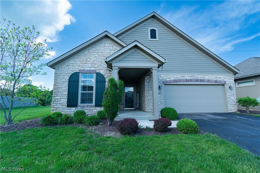 Welcome to this freestanding custom-built cluster home off the main community road and tucked away in a very private area. Enter the foyer into an open family room area and adjoining surround, eat in gourmet kitchen area. A large granite top island accents the area. The kitchen activity area has granite counters with all appliances included. The open concept includes a family room with a gas fireplace. A second bedroom and full bathroom enter from the foyer. The dining room flows from the kitchen area and provides an intimate dining area. The master bedroom and bath are accessed from the dining area through a hallway. The laundry room, mechanical room and a large pantry are available as you walk through the hallway to the 2 -car attached garage. The garage has a pull down -stairs to an attic storage area. The home has cottage type windows and sliding glass doors that lead to a concrete open patio area and a covered pavilion area that will shield you from the sun and rain and still be a