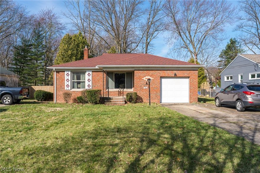 Welcome to this 3 bedroom 1.5 bath brick ranch home just waiting for your personal touch to make it your own. Home includes a eat in kitchen, dining room, living room, 3 seasons room and attached 1 car garage. Basement is partially finished with separate laundry room and a half bath. Lots of room for storage. Yard is partially fenced. Home being sold as is.