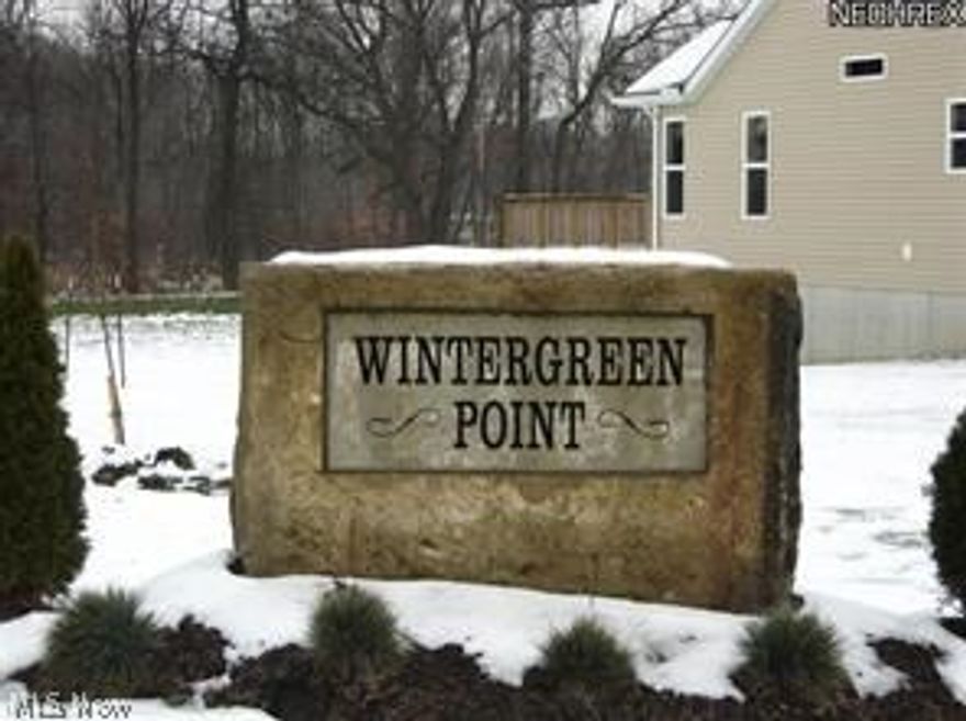 Wintergreen development is an inviting community located within minutes of major roads and interstate. Including I-76, Rt 43, and Rt 261. City sidewalks, city water & sewer, gas, electric, cable.