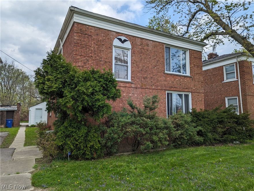 Priced to sell! Here's an opportunity to own this unique and wonderfully maintained, duplex property.  Live in one unit and let the rental unit pay you monthly or have both rental units maximize your income! Each unit offers: kitchen, 2 bedrooms, full bathroom with living / dining room area.  Features include attractive kitchen & bathrooms, beautiful hardwood flooring, carpeting, vinyl windows, partially finished basement for laundry & storage, updated fixtures, mechanicals, low maintenance brick exterior, vinyl sided 2 car garage with gated parking pad and rear yard wood stock fencing.   Located on Harvard Road between Warrensville Center & Lee Roads with convenient access to Lee-Harvard Shopping Plaza, Schools, Public Transportation and Interstate freeways.  2nd floor unit double ovens may no be operable, some deterioration at oven cabinetry. Home being sold As-Is, 24-48 hour notice needed for showings.  Call to schedule your showing today!