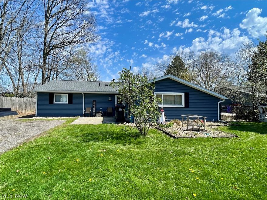 Situated in the Beechcrest neighborhood and nestled within minutes of the Field local schools, this charming 1960 ranch house offers convenient access to everyday amenities. Enjoying easy reach to State Routes 43 and 224, as well as Interstate 76, commuting is a breeze, while proximity to Kent State University and NEOMED enhances its appeal for academic pursuits.

Surrounded by lush parks and a plethora of stores, restaurants, and attractions, this home presents an ideal blend of tranquility and accessibility. Whether seeking outdoor adventures or cultural experiences, residents will find endless opportunities for leisure and exploration just moments away.

Recently updated with modern comforts, including a new HVAC system installed in 2022 and a hot water tank less than 7 years old, this residence offers both functionality and peace of mind. With a fully fenced backyard with a fire pit and a covered patio, outdoor gatherings are effortlessly accommodated, providing a welcoming ambiance for relaxation and entertainment.

Upon entry, you're greeted by the kitchen boasting plenty of cabinetry space as well as the living room featuring a cozy fireplace, perfect for the chilly Ohio nights.  The original 1 car garage was converted into an additional family room, perfect for additional entertainment space or consider the option for a large office or a new master bedroom.

Additional features such as a 2-car detached garage, added within the last 3 years, and upgrades within the past 10 years to the roof, gutters, and siding ensure durability and curb appeal for years to come. 

This house offers the perfect blend of suburban tranquility and urban convenience, creating an idyllic haven for its fortunate occupants.

Bring your eye for design and ideas on how to make this house your HOME!!