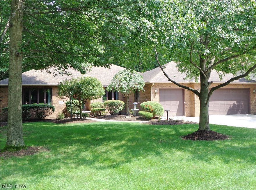 Here it is folks!  Built by Swan builders in 1991, this spacious rambling brick and vinyl ranch with 3+ car attached garage is located in Kent, Ohio's River Bend subdivision near Kent Roosevelt High and Stanton Middle schools.  Enter into the foyer with wood flooring and proceed to the left into the sunken living room or the the right towards the bedrooms.  The first bedroom is currently configured as an office with french doors.  The master is expansive with an onsuite bath with double sink vanity, jetted tub, stand-up shower and walk-in cedar closet.  The 3rd bedroom offers private access to the adjacent full bath.  Directly forward from the foyer is the family room with gas fireplace and a artfully decorative wood plank accent wall.  The open floor plan was ahead of it's time with the family room open to the kitchen with island with breakfast bar as well as a serving peninsula. The screened-in porch is finished with pine planking for the ceiling and wall, and offers a ceiling fan/li