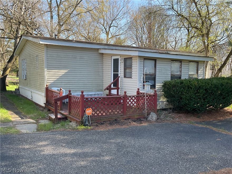 This vinyl sided ranch style home is situated in Canton City with 2 lots. The home features natural woodwork throughout, the front deck leads to an enclosed sun porch, carpeted living room, oak kitchen, dinette, first floor laundry, master bedroom w/ensuite bathroom, a 2nd bedroom, full bath w/tub & shower, and a covered rear deck for those relaxing evenings! There is a forced air gas Coleman furnace, gas water heater, public water & sewer, 100 amp breaker electric, dimensional roof, 2+ car detached garage, RV garage w/sliding door and attached workshop. This home was built in 1982 with 2 parcels (#202941 & 209014) on a 100’ X 160’ lot and taxes are $311.98 per half year.