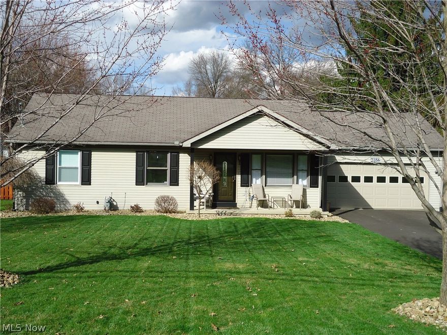 Ranch home for sale in Crestview School District in move in condition. Main level includes living room, eat in kitchen, 3 bedrooms and 2 full baths (including master bathroom). Newly updated kitchen. 1st floor laundry. All new paint throughout home with new linoleum flooring in kitchen and main bathroom. Unfinished basement provides storage room and great options for workout room and family room. Access large back deck from sliding glass doors in kitchen. Fenced in backyard provides great privacy for relaxation. 9 x 14 shed. 2 car attached garage. New asphalt driveway (Fall 2015). Owner is a licensed Real Estate Agent