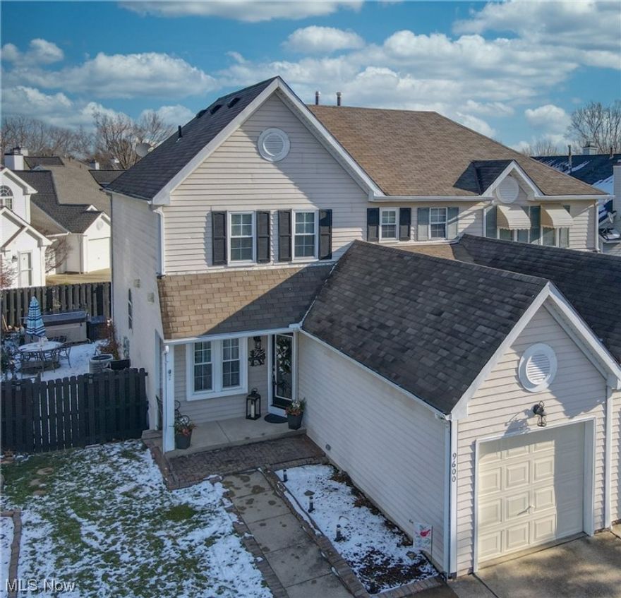 There's No Place Like Home for the Holidays and 9600 Grist Mill Run, Olmsted Falls WILL be all you want for Christmas! If you are Dreaming of a White Christmas(not sure we can guarantee that) but, if you are dreaming of a 3 bedroom, 2 1/2 bath, with a dining room, living room, first floor laundry room and a finished lower level family room, you can check that off your wish list. This home has been totally updated from top to bottom starting with the beautiful front door, painted throughout, newer carpeting, LVT, gorgeous kitchen, master bathroom (walk-in shower),and 1/2 bath. If you love sparkle, OHHHHH the sparkle from the new light fixtures dazzles and twinkles from room to room. The gas fireplace in the living room cozies up the cold winter and the two slider doors exit to the outdoor patio for summer relaxation.  The warm, rustic bar in the finished lower level is perfect for entertaining family and friends. Other updates include the furnace (2020), air conditioning(2021) and the fenced-in yard with redesigned landscaping that will bring you joy in the spring! Olmsted Falls, a hidden treasure, with shopping at Grand Pacific Junction, Clementine's Tea Room, plenty of restaurants and year round activities at the Community Center. Everyone has a story...begin yours here~