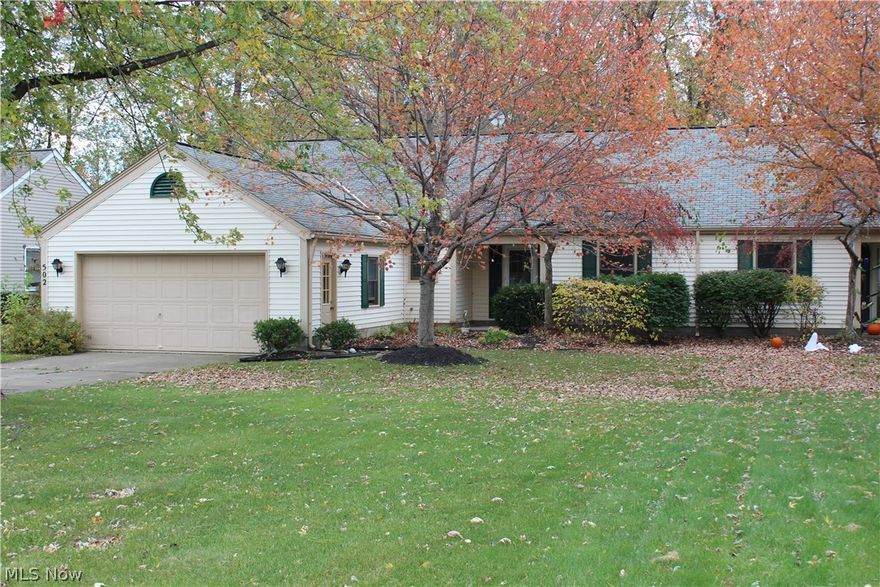 Welcome to this spacious Ranch home with open floor plan and an enclosed patio.  This 3 BR 2 Full BA home combines affordability, convenience, and one floor living.  Large kitchen with bar area, tons of countertop space and cabinets, all appliances stay.  Master bedroom has its own full bathroom and walk-in closet.  Living room with cathedral ceilings, lots of natural light.  Dining area leads to large enclosed patio that features three sliding glass doors leading to private backyard. 2 car attached garage.  A great place to call home.