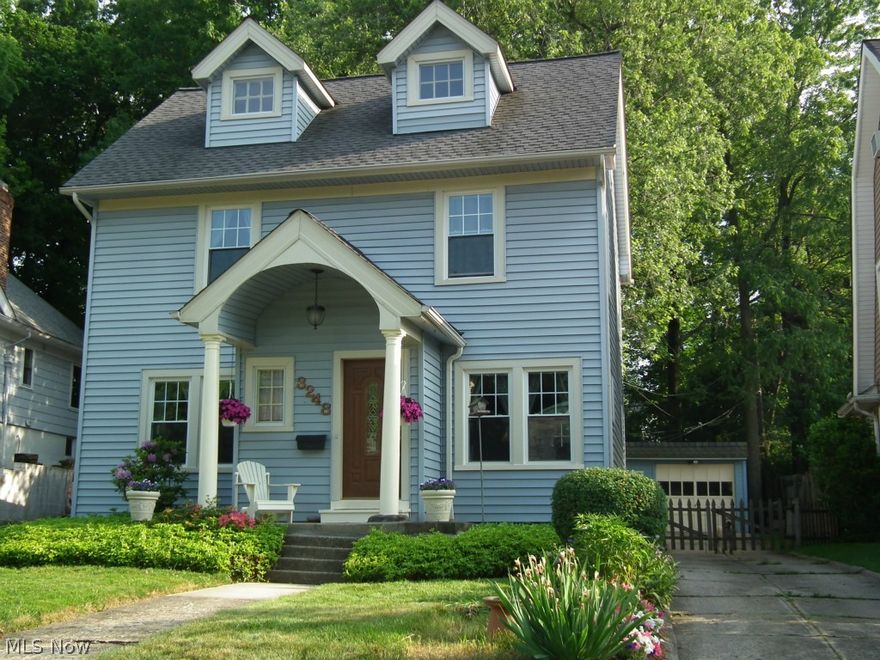 Charming colonial just steps from library, restaurants and nightlife! Situated on more than a quarter acre in beautiful Cleveland Heights. Updated kitchen with granite countertops, all appliances and copper farm sink. Updated full bath. First floor laundry. Fabulous deck overlooking huge backyard. Newer carpeting and interior painting throughout. Newer roof (tear-off). New windows throughout. Newer forced air efficient furnace. This home has been insulated and waterproofed! Minutes to downtown, hospitals, universities and University Circle, Cleveland's cultural hub. Move right in and enjoy!