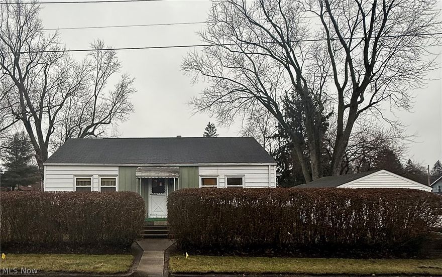 Looking for a home with first floor bedrooms? This is it! 2 bedroom ranch with detached garage on a corner lot. This home features a few updates in 2025 which include new boiler furnace, fresh living room paint, new vanity and toilet. The basement is partially finished which also includes laundry and storage. Schedule your showing today.