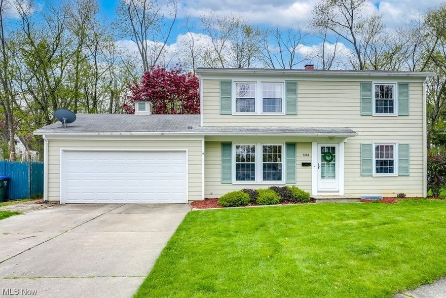 Welcome home! This 4 bedroom 1.5 bathroom home is set on an adorable cul de sac in Cuyahoga Falls! Hardwood floors throughout most of the home. The living room is flooded with natural light from the large front window. Enter the formal dining room, finished with Wayne's coating and updated lighting. It opens to the kitchen. Perfect for evening dinners & gatherings. The Family room is an additional bonus, new carpet, views of the private deck, patio space, and back yard. A quaint 1/2 bath will lead you from the kitchen into the first floor bedroom which is currently being used as an office space. Upstairs features 3 spacious bedrooms, large closets and hardwood floors. The Master bedroom offers a large walk in closet along with a second closet which provides attic access! The Full Bathroom upstairs, has been Remodeled, and still has a laundry shoot. The Basement has been waterproofed with a lifetime warranty that will transfer to the new owners. Piano in Basement is Included with Sale.
