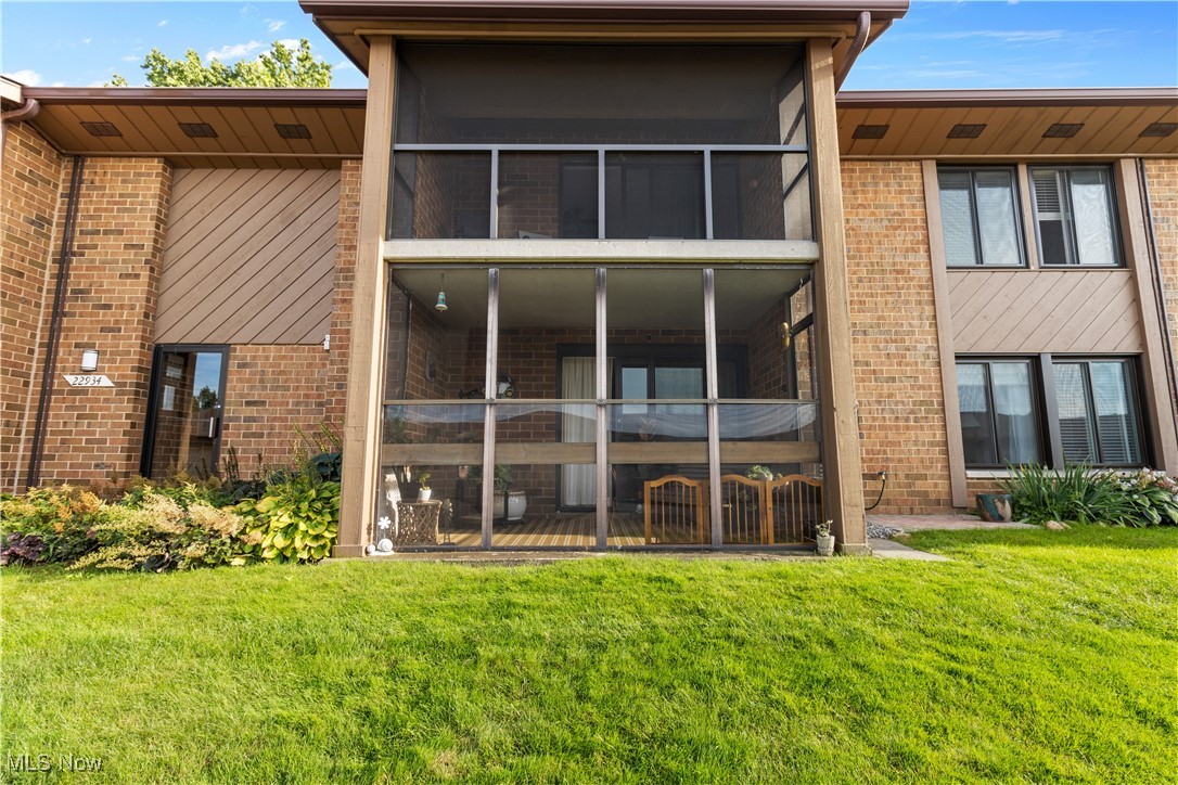 Welcome to this First-Floor Gem in Old Orchard! This beautifully updated 2-bedroom, 2-bathroom home is ready to impress! Step into a spacious living room that opens to a private screened-in patio through a Pella sliding door perfect for relaxing or entertaining. The dining area, featuring a custom hand-painted mural, flows seamlessly into the open kitchen, making hosting a breeze. Down the hall, you’ll find a convenient laundry room, a guest bedroom, and an oversized primary suite complete with a walk-in closet with custom shelving and a private ensuite bath. Upstairs, enjoy your own personal storage locker. Outside, a detached garage provides one dedicated parking spot and additional storage space. Old Orchard offers fantastic amenities, including a community pool and pavilion. Don’t miss your chance contact your favorite realtor today and make this inviting home yours!