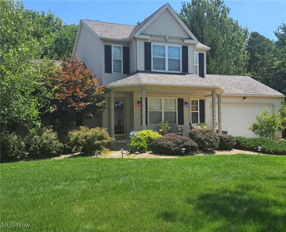 This 3-bedroom, 2.5 bath Colonial is perfect for entertaining. The house features living room with gas fireplace and high vaulted ceilings, dining room, half bath and first floor utility room. The kitchen has granite countertops and appliances. Upstairs you will find 3 generous sized bedrooms, including master with ensuite and another full bathroom. Finished basement features a theater room for entertainment and game room with a dry bar, refrigerator and lots of storage. Attached garage for extra storage. This home has been recently painted, wiring, electrical and bathrooms updated plus many extras. A deck in the fenced wooded back yard for relaxing or just reading your favorite book, a firepit for making smores. Agent related to seller. Please take off your shoe or use the booties provided. Grab your favorite realtor to set an appointment to see the inside.