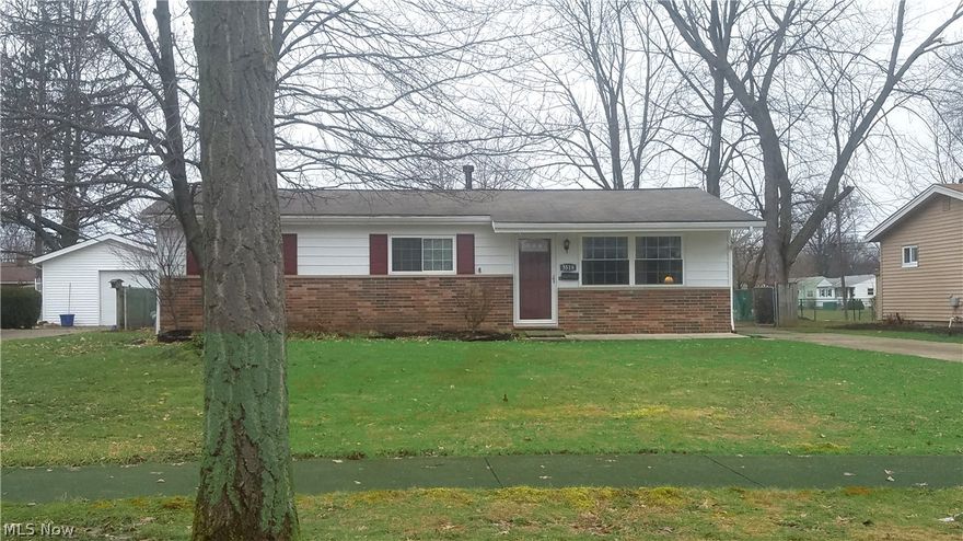 One floor living at its best. Simply stunning open floor plan with high volume ceilings. This unpretentious 3 bedroom ranch has been opened up and completely, professionally redone by its current owners. New kitchen with granite counters, new stainless appliances, solid cherry cabinetry with "soft close" and wonderful breakfast bar.  New high quality flooring (ceramic tile, wood, and carpeting) throughout. Excellent materials and workmanship. New exterior paint in 2018 (with warranty.) New ceramic full hall bath with skylight added. All fixtures and plumbing replaced.  New ceramic tile half bath off the master. The former sun room has been rebuilt/converted to year 'round family room (including all new heat, wiring, roof, etc) adding great space to the home's square footage. Replacement windows. Newer furnace and air. Large fully fenced yard. Two car detached garage. Great location, tucked away on a very low traffic street...with easy access to I-90 and I-480. An outstanding property.