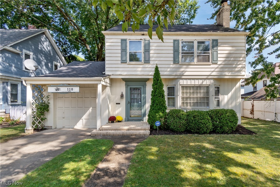 Welcome home to 100 Hall St. where you will fall in love with some of the 1940's charm still present today. Hardwood floors throughout the main floor host the living room with gas fireplace, and dining room with beautiful built-in cabinets. Adjacent the dining room is an updated kitchen with newer appliances, cabinets and countertops. Also, on the main level is a 1/2 bath perfect for guests as well as a 4-season room with endless possibilities. Making your way up the stairs you will note cedar lined closets in each room, a large primary bedroom, bedrooms 2 & 3 as well as a full bathroom featuring a laundry chute! Out back you will find a fully fenced backyard ready for you to spruce it up, adding some string lights and enjoying a nice fire on a cool fall night. This home is one that won't last long. Make sure to reach out to schedule a showing soon!