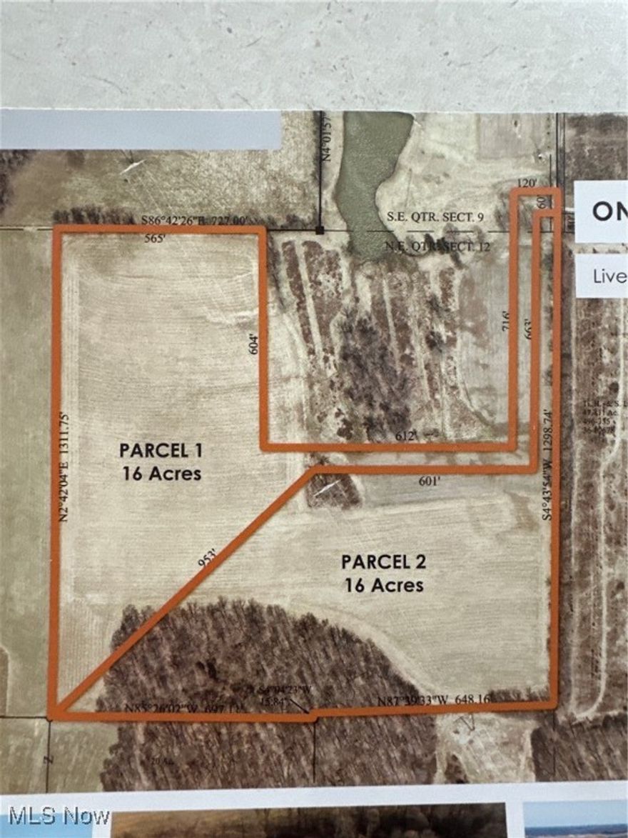 Auction March 17, 2025 If you are looking for a spot with privacy and some views, THIS IS IT! Here is land at the end of a road that allows for your own hideaway, or Gentleman’s Farm. The land is mostly open with a couple acres of wooded area for you to enjoy wildlife. Both Parcels front on Woods Church Rd. When you walk the land and enjoy the views from the high points you will fall in love with this offering for sure! Parcel 1: 16 Acres 60’ Frontage. Parcel 2: 16 Acres 60’ Frontage. Acreages subject to final survey. Flyers Onsite and online. Please call with questions or to walk the land. Buy one or both Parcels. There is Spectrum fiber optic High Speed internet on the road.