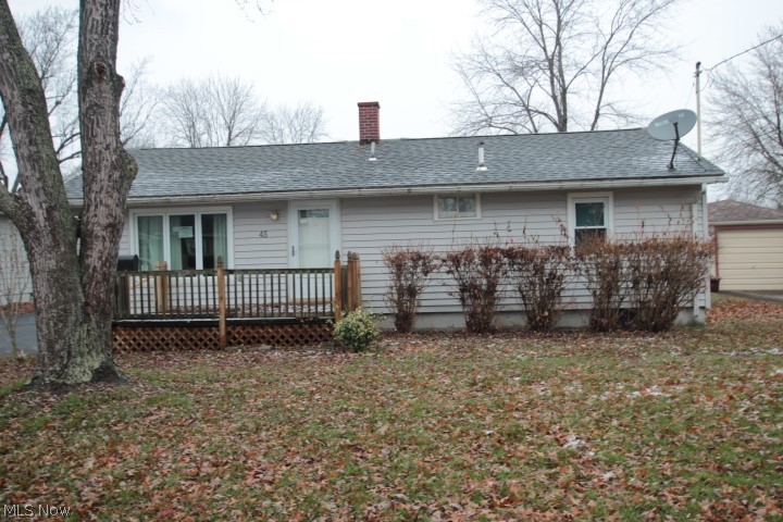 2 bedroom 1 bath ranch, Large 2 car garage. sold as is.