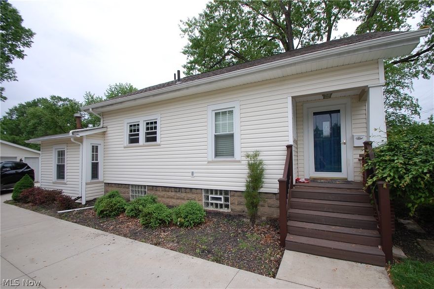 Super cute cape cod in the village of Canfield. Features a living room w/ gas fireplace, dining room, equipped galley kitchen. There is 1 bedroom and 1 full bath on the first floor and 2 bedrooms on the second floor. There is a mud room on the first floor also and a full basement. There is a huge oversized 2.5 car garage built in 2018. The back has a nice concrete patio that includes a hot tub. Recent updates include LVT flooring, AC unit, roof shinglers, elec service, updated kitchen and newer vinyl windows. This is a great spot in the Village of Canfield and hey you can walk to the Dairy Queen. Hot Tub also included.