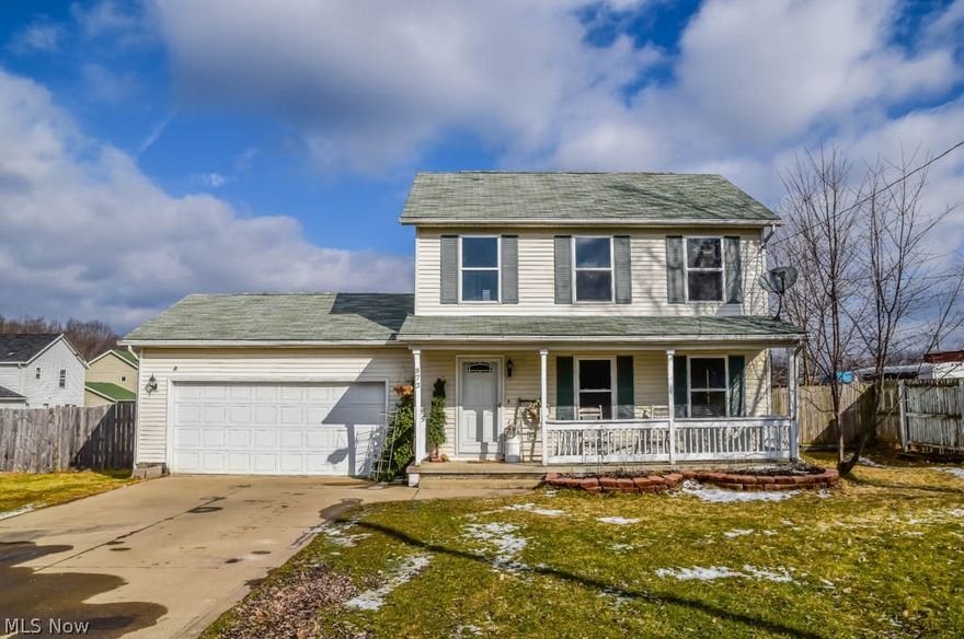 Beautiful, newly renovated 3 bedroom, 1.5 bath colonial with a deep, fully fenced backyard! This home is filled with updates such as a new furnace and hot water tank in 2015, a front door, carpet and tile flooring! Prepare your favorite dishes in the modern kitchen with stainless steel appliances, freshly painted cabinets and tile flooring. Enjoy family meals in the dining room with a sliding door to the back deck. The spacious living room provides a great area to gather with friends and family. Convenient half bath on the main level. Upstairs, there are 3 bedrooms and an updated full bath with tile flooring. Extra square footage with a 21x12 finished rec room on the lower level! 2-car attached garage, too. Super deep, fully fenced backyard offers an incredible amount of outdoor entertainment space with a new deck and patio. Great curb appeal with a covered front porch. Convenient location near shops and restaurants! Come see all this home has to offer!