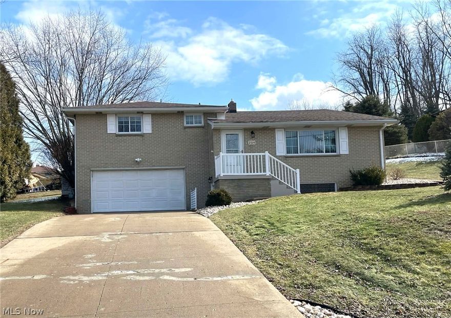 Move right into this impeccably maintained, beautifully remodeled back-split home that combines comfort, character, and everyday convenience. From the moment you enter, you’ll notice the warmth of rich wood floors, marble window sills, and the inviting flow of the main level, featuring a renovated kitchen, stylishly updated full and half baths, and three well-sized bedrooms.
The eat-in kitchen opens to a striking sunken living room with beamed cathedral ceilings, an eye-catching space filled with natural light and perfect for gathering with family and friends. Double glass sliding doors lead to a sunny rear patio, creating an effortless indoor-outdoor connection for relaxing or entertaining.
Enjoy exceptional storage throughout, including two large hallway closets, a closet in each bedroom, and one bedroom offering the rare bonus of three separate closets, ideal for keeping everything organized and out of sight.
The partially finished lower level offers a cozy family room anchored by a beautiful stone fireplace, along with walk-up access to an exterior entry beside the driveway, ideal for guests, hobbies, or flexible living needs.
Step outside to enjoy a peaceful, fenced backyard complete with a newer retractable awning, providing shade and comfort for quiet mornings or evening get-togethers.
All appliances convey, including flat-top stove, refrigerator, dishwasher, washer, and gas dryer. Conveniently located near Cross Creek schools and shopping, and eligible for USDA financing, this home offers both value and lifestyle.
Well cared for, thoughtfully updated, and ready to enjoy, this is a home you won’t want to miss.