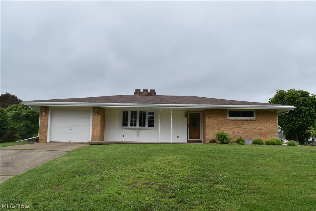 Outstanding ranch home in a lovely neighborhood outside city limits. The home sits on a fabulous relatively flat with 0.69 acres. The home features 3 bedrooms, 2 full baths, large living room with fireplace, and a kitchen/dining combo. The home also has newer kitchen cabinets, remodeled baths, a pantry, newer windows, and hardwood floors in most rooms. Huge basement with fireplace ready to be finished.
