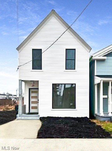 Completely renovated home in Gordon Square! Home features an open floor plan on the main level that includes a 8ft quartz island, stainless steal appliances, full bath and laundry. The second floor offers vaulted ceilings with a primary bedroom that includes a walk-in shower and dual vanity sink. The guest sweet finishes off the second floor (has it's own full bath!). On the main level is the perfect at home office, which could work as a third bedroom. Home has a full basement for plenty of storage. Off the back of the home is a newly built deck. New HVAC, plumbing, electrical, siding, windows and just minutes from Lake Erie!