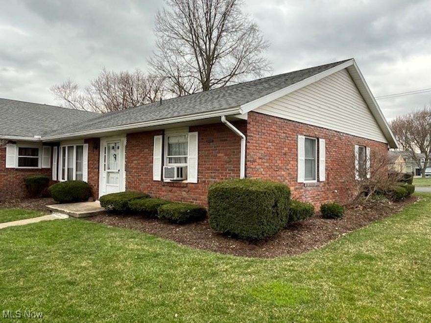 Look what we found! A Condo! Your search is over. Be the first to view! Two bedrooms. One and a half baths. Large living room has a bay window. Eat-in kitchen opens into the dining area. Includes all appliances. Convenient laundry room. Spacious walk-in closet. Attached garage with ample storage & New spring on door plus 2 remotes. Brick exterior. Lovely patio off of the side door.