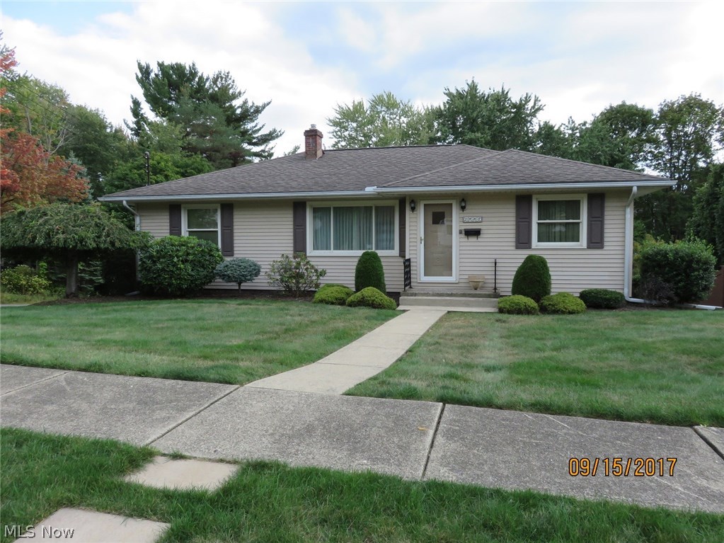 This is the one you want!! ONE OWNER, 3 Bed, 2 full bath, walk-out Ranch oozing with proud ownership. Updates include, roof, siding, windows, furnace, HWT, kitchen and A/C. All the expensive stuff is done here! Walk out of your Family room to a 18x24 screened in porch with adjoining open deck (12x20) and newer stone patio (15x22) perfectly set on a LARGE LOT (71x193) Additional storage barn. Add lots of SUNSHINE and beautiful landscaping. Did I say HARDWOOD floors?! They don't build them like this anymore! CLEAN and MOVE-IN ready in the Mogadore School District. GOING............GOING............GONE!! Agent is related to the Seller.
