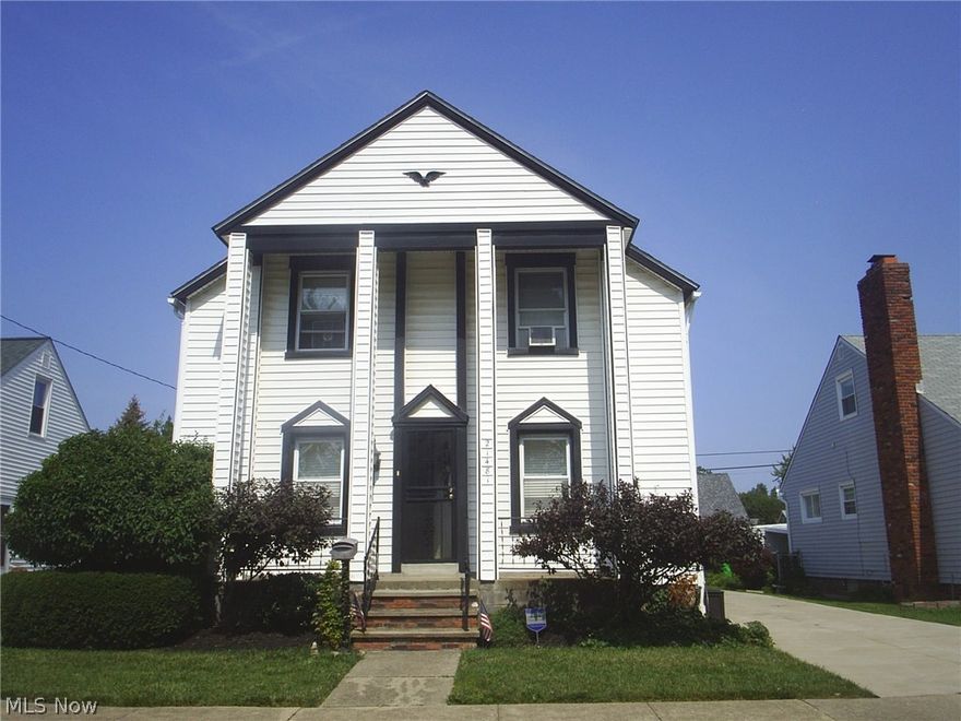 Nice, large 3 bedroom 1 bath Colonial. Electrical was updated approx. 5 years ago, the roof and driveway were also updated then. Wood Floors are under the carpeting. A Deck is attached to the the Family room.  All appliances are staying. Contact the City of Euclid to see if you qualify for their down payment assistance program.