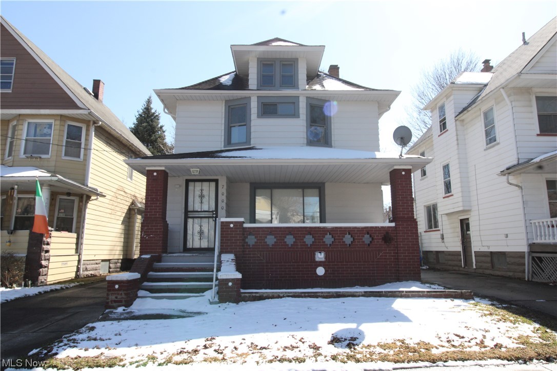 Take part in the Slavic Village Renaissance with this renovated, spacious, classic colonial home with about 2000 sq. ft. of living space, The home boats five (5) bedrooms and 2 full baths. Large floor plan includes huge eat-it kitchen, living room with fireplace, formal dining room, 1st floor full bath. Other features: updated electric panel, large front porch, enclosed rear patio, fenced back yard. Convenient location near highways, hospitals(Cleveland Clinic, University Hospital), University Circle and Downtown Cleveland.