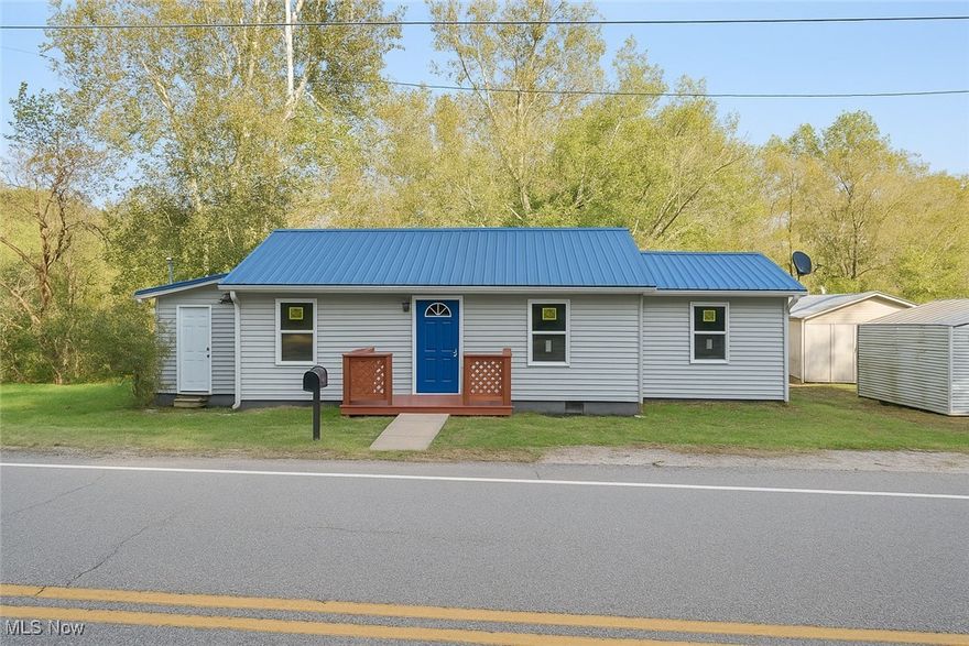 This beautifully updated two-bedroom, one-bath RANCH sits on a spacious 0.38-acre lot, offering modern comfort with single-level living. Every detail has been refreshed — including new HVAC, windows, siding, gutters, downspouts, flooring, and paint — giving the home a crisp, move-in-ready feel. The layout is functional, with bright living areas, a first floor laundry and a clean, contemporary finish throughout. The basement provides ample storage or workspace potential, and the detached garage adds extra convenience. Enjoy low-maintenance living with all the major updates already done — the perfect blend of style, comfort, and value.  Call your favorite agent to set your showing up!