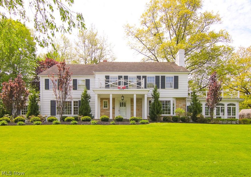 Wonderful home on spectacular triple lot. Formal living room with fireplace, gracious dining room, great room with fireplace and walk-in wet bar, glass walled garden room with heated floors, study, gourmet eat-in kitchen and laundry room all on the lst floor! Master suite with fabulous bath and 2 walk in closets. 4 additional bedroom suites and three additional full baths. 3rd floor has light filled multi- functional room with vaulted ceilings. Finished recreation room. Lower level has over 1600 sq feet of finished space. A fantastic 3.5 car garage.