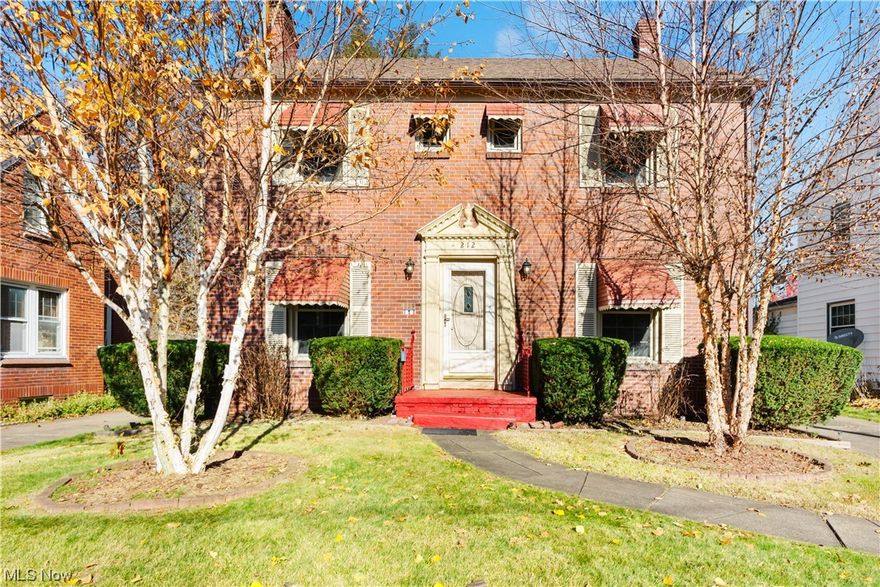 Charming 3 bedroom 1 1/2 bath brick colonial-a blend of classic elegance and modern comfort. As you enter you are greeted by the warm embrace of the classic fireplace set in a spacious and inviting living room.  The fireplace, a centerpiece of the home, offers a perfect spot for a cozy evenings and memorable gathering.  You will enjoy cooking in the beautifully updated kitchen.  The spacious dining room offers plenty of room to entertain, especially with the upcoming holidays. 
The house boasts newer high quality flooring throughout the first floor, blending durability with style.  These modern floors add a fresh updated look while complimenting the home's traditional aesthetics.  The vinyl replacement windows are great for ensuring energy efficiency and brightening up the home!  The basement has been partially transformed into a rec room-an ideal area for entertainment, relaxation or a personal gym.  The 2 car detached garage proviides ample space for vehicles and storage. It's a practical addition to this apealing home.  Embrace the perfect blend of historic charm and modern living in this exquisite home.  DON'T MISS THE OPPORTUNITY TO MAKE IT YOURS!  Roof 2017, Windows 2016, H2O tank 2020, Furnace 2021