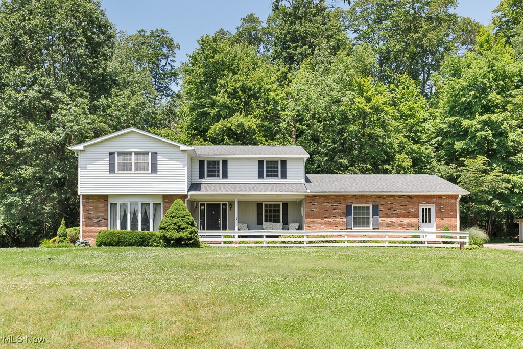 Rare find with full first floor in-law or teen suite with large bedroom, full bath, full additional kitchen and laundry room.
Six garage spaces . Car collector or shop craftsman dream. Very well maintained, newer high end windows, beautiful oak hardwood floors throughout some exposed and some under carpet. Could use some decorating with paint and carpet.
Corian counters and counter depth refrigerator. Great use of space and floor plan . Private wooded 5 acre tranquil lot. Central AC. Unfinished basement that you could finish and add even more square footage. 1 year home warranty included.