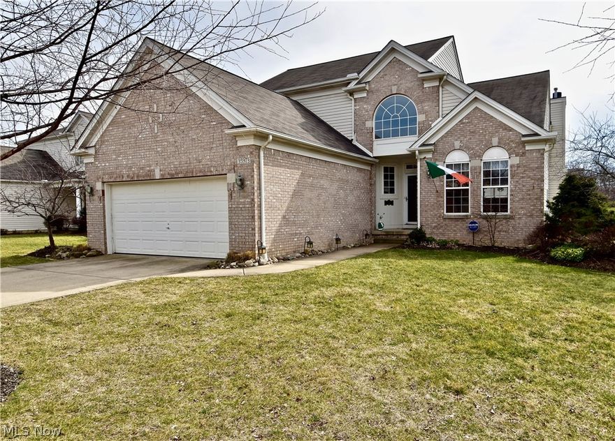 Wonderful layout includes first-floor master suite! Open and inviting home with spacious kitchen and dining area open to great room. Great room has vaulted ceiling and gas-log fireplace. Kitchen has hardwood flooring, island, granite countertops. First-floor also has sunroom, bonus room with bay window accessed through French doors, half-bath, and laundry room. Second floor has two bedrooms, a full bath and a loft area with closet, that has many possible uses. Full basement is huge--no lack of storage space here! Attached two-car garage. Lovely yard with patio in back. Front porch entry. Convenient Bentley Park location, off route 83. Come see!