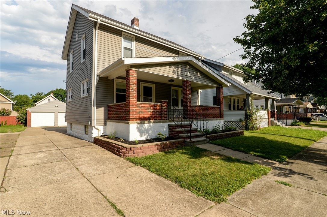Updated 3 bedroom Colonial home, move in ready. Detached extra deep 2 car garage along with a partially fenced in back yard. There is a full sized covered front porch and a back patio. The home updates were completed in 2010 and they included, siding , windows, roof, furnace, A/C, plumbing, electrical and garage doors. Since then the owner added new window blinds, all new carpet through the whole home and painted the whole home. Each room has new ceiling fans too. The bathroom was remodeled in 2017 and there is nothing else to do but move in and enjoy. Yes there is a full, dry basement as well. Do not miss out on this fantastic home that is all ready to go. Call for your private showing today!